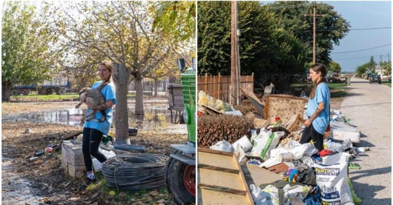Η Εριέττα Κούρκουλου – Λάτση στην πλημμυρισμένη Θεσσαλία: «Εγώ δεν θα τους ξεχάσω, σας εκλιπαρώ μην τους ξεχάσετε ούτε εσείς»