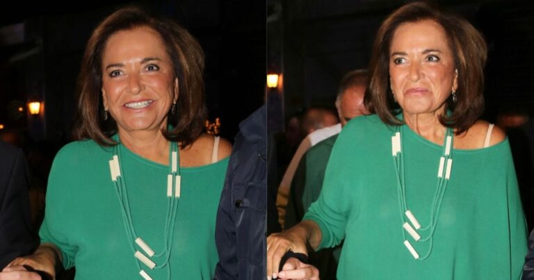 Όλοι κοιτούσαν το χέρι της: Η Ντόρα Μπακογιάννη σε μια σπάνια εμφάνιση με τον σύζυγό της, «έκλεψε» όλα τα φλας