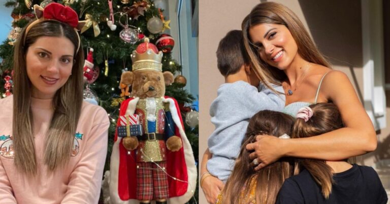 Χρειάστηκε σκάλα για να το στολίσει: Το θεόρατο Χριστουγεννιάτικο δέντρο της Σταματίνας Τσιμτσιλή φτάνει ως το ταβάνι