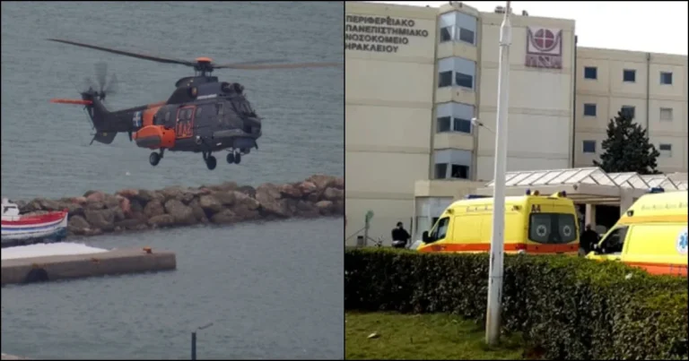 Γέφυρα ζωής για δίδυμα βρέφη: Μεταφέρθηκαν με Super Puma από Σαντορίνη στο ΠΑΓΝΗ