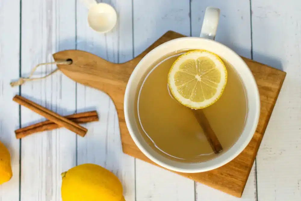 cinnamon lemon detox tea sips by