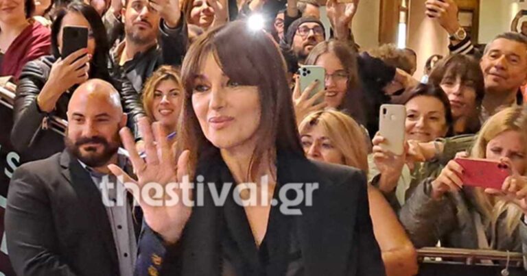 Θεσσαλονίκη: Χαμός για τη Μόνικα Μπελούτσι στο κέντρο – H λαμπερή της άφιξη