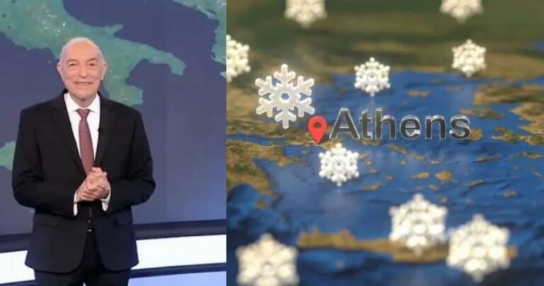 «Χιόνια και στην Αττική – Γερό χαστοuκi από τον καιρό»: Σuναγερμός από τον Τάσο Αρνιακό