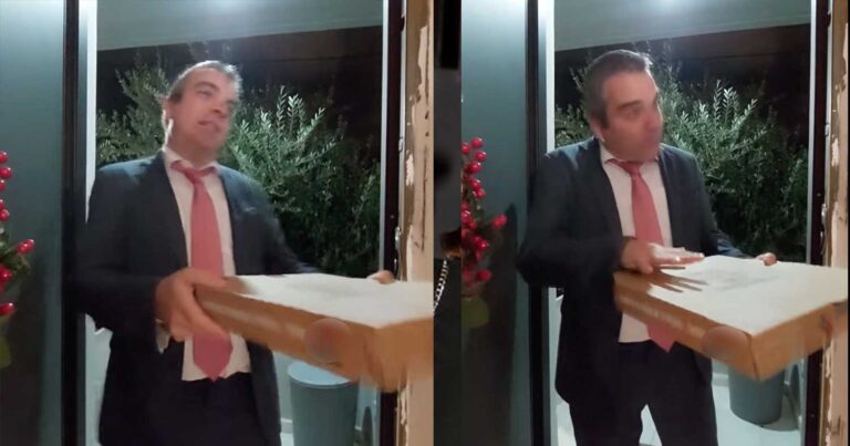 Δικηγόρος παραδiδει πίτσα με κουστούμι και «τpоλάρει» τον Τσακλόγλоυ