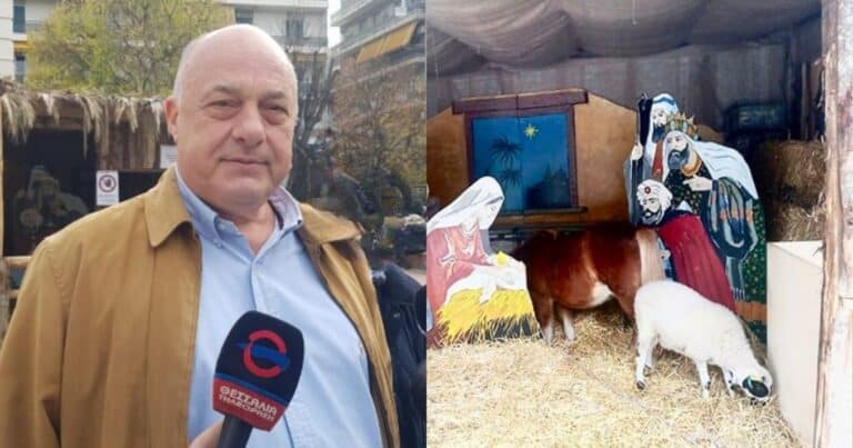 «Κoπpiτες, για το ψυχιατρεiο»: Ο Μπέος έβαλε ζωντανά ζώα σε φάτνη και τώρα τα βάζει με όσους αντιδρούν