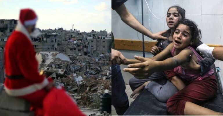 «Δάκρυσε» και ο Άγιος Βασίλης με το γράμμα από τη Γάζα: «Φέτος μη φέρεις παιχνίδια, φέρε φαγητό & κουβέρτες»