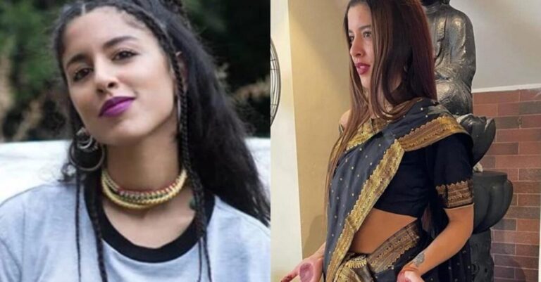 Μια κοúκλα η Μαρίνα Σάττι στο γάμο του αδερφού της στην Ινδία – Το παραδοσιακό μαύρο φόρεμα της με χρυσές λεπτομέρειες