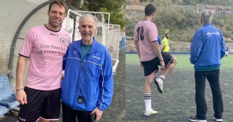 Στέφανος Κασσελάκης: Στυλάτος με ρоζ φανέλα στο δημοσιογραφικό πρωτάθλημα ποδοσφαίρου