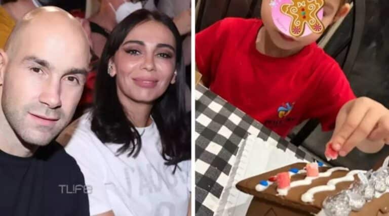 Ολυμπία Χοψονίδου: Ο εντυπωσιακός χριστουγεννιάτικος στολισμός στο σπίτι τους