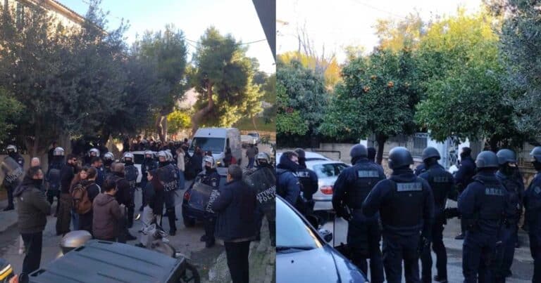 Έξωση 74χρονης και του 58χρονου ανάπηρου γιου της στα Άνω Πετράλωνα – Μεγάλη ένταση μεταξύ κατοίκων και αστυνομικών