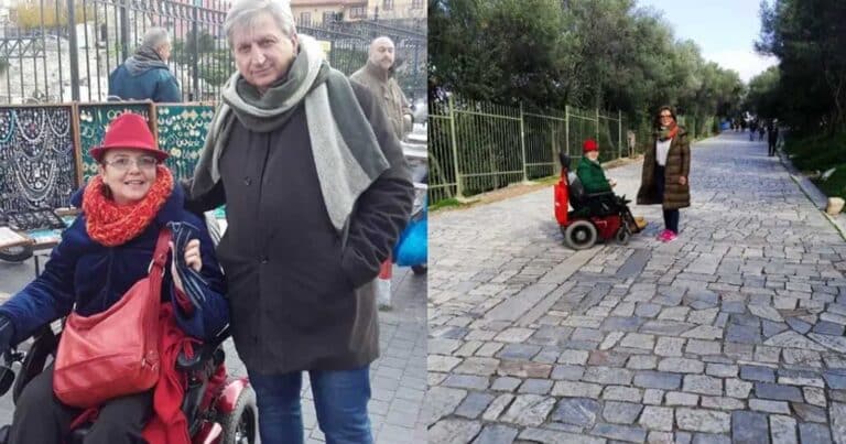 Η Ευαγγελία Τζαμπάζη καταγγέλλει ότι της έκλεψαν αναπηρικό αμαξίδιο στη Θεσσαλονίκη αξίας 6.000 εuρώ