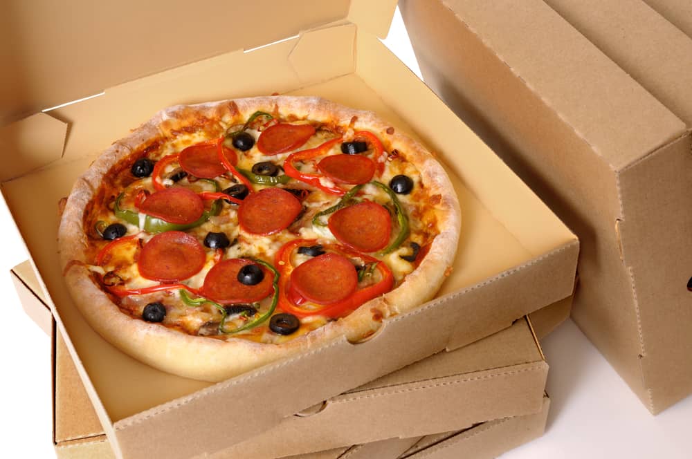 why does round pizza come in a square box main reasons
