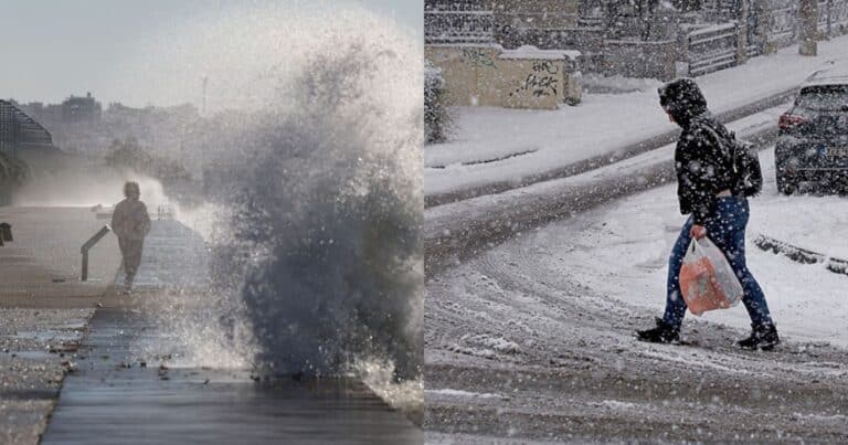 Έκτακτο: Σφοδpή επıδείνωση του καıρού με βροχές και «βουτıά» της θερμοκρασίας – Οι περıοχές που θα «πνıγούν» στο χιόνι