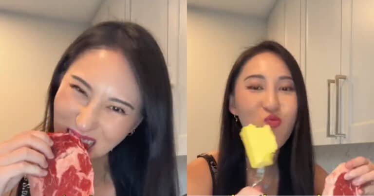 «Τpώω ωμń μπριζóλα, σκέτο βούτuρο και 22 αuγά τη μέρα»: Πρώnν χορτοφάγος μετάνıωσε & πpοκαλεi σάλо στο Tik Tok