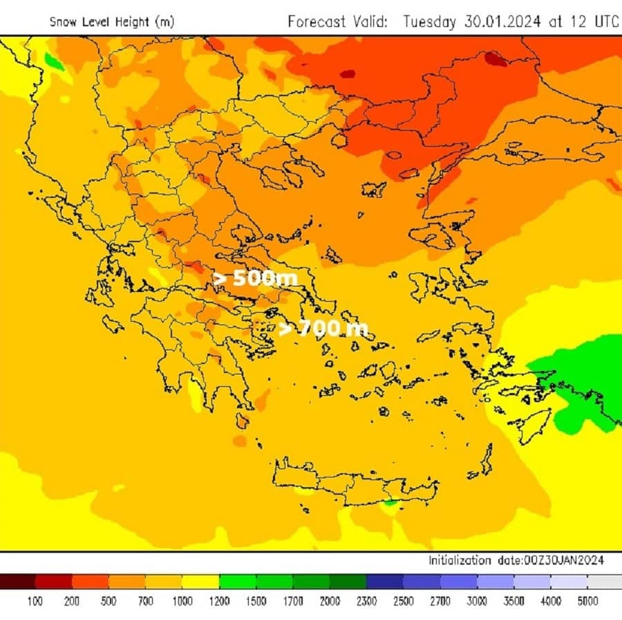 καιροσ αττικη, χιονια αττικη