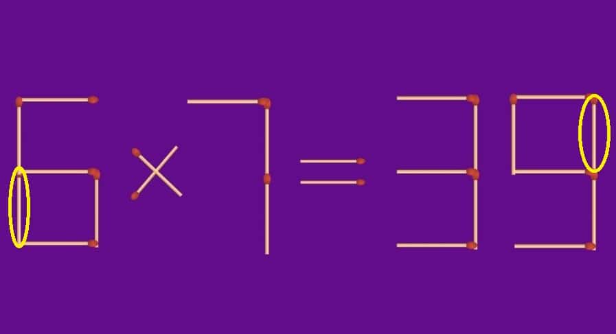 math puzzle matchsticks solution 1