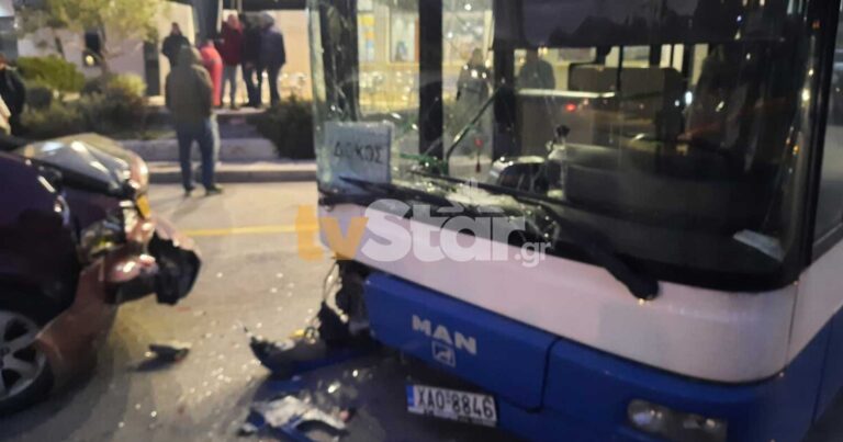 Σοβαρό τροχαίο στη Χαλκίδα: Λεωφορείο έπεσε πάνψ σε οκτώ ταξί
