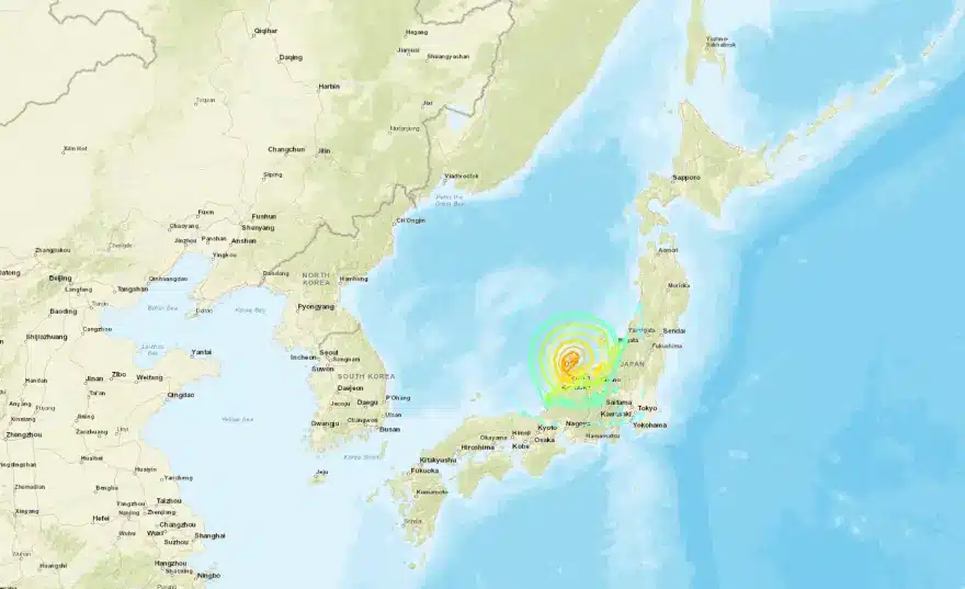 usgs japan earthquake