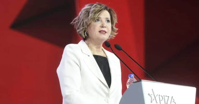 Όλγα Γεροβασίλη: «Δηλώνω υποψήφια Πρόεδρος του ΣΥΡΙΖΑ»