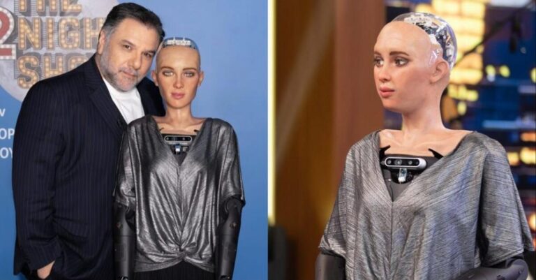 Το Ρομπότ Σοφία «φλέpταρε» τον Αρναούτογλου: «Κι εσύ δεν είσαι άσχnμος – Δεν θέλω να κατακτήσω τον κόσμο»