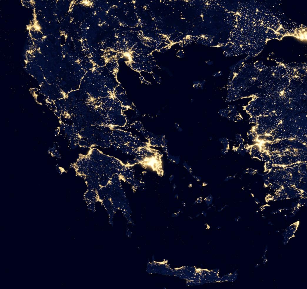 greece blackmarble 2012