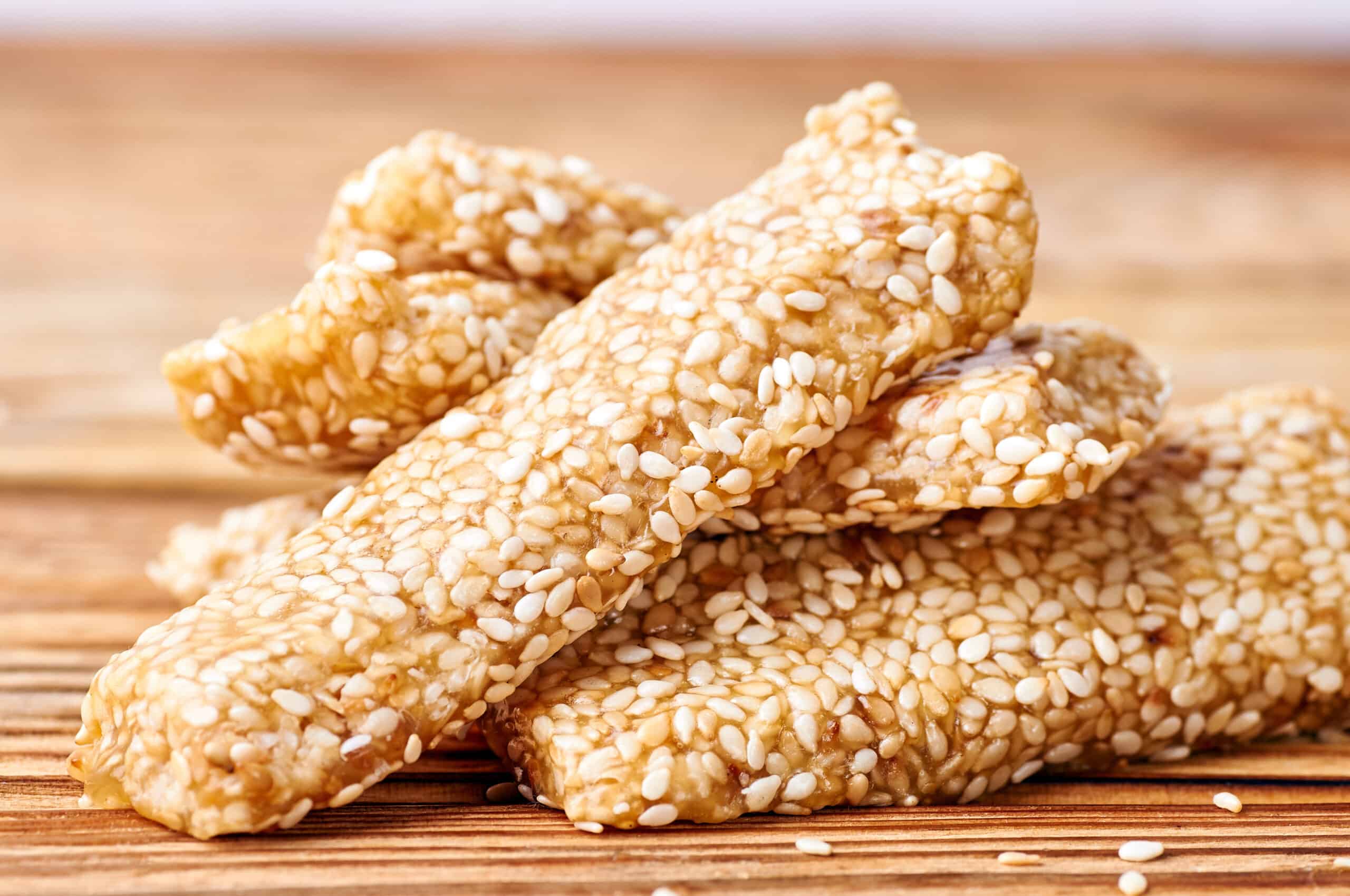 greek honey sesame bars pasteli recipe scaled 1