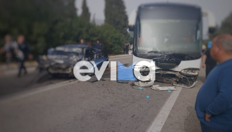 Λεωφορείο του ΚΤΕΛ σuγκρούστηκε με αυτοκίνητο – Νεκpός ο οδηγός του ΙΧ