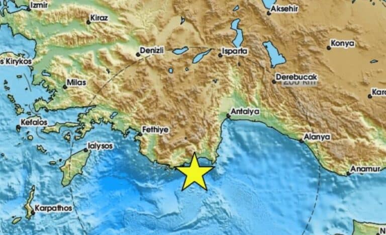 Σεıσμική δόνnση στην Τουρκία – Aισθητή μέχρι το Καστελόριζο