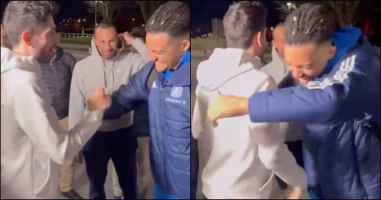 Χαίρονται σαν μıκρά παıδιά: Η uποδοχή του «χρuσού» Τεντόγλου στον «χάλκıνο» Καραλή