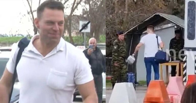 Ο Στέφανος Κασσελάκης έφτασε στο στρατόπεδο στη Θήβα χαλαρός