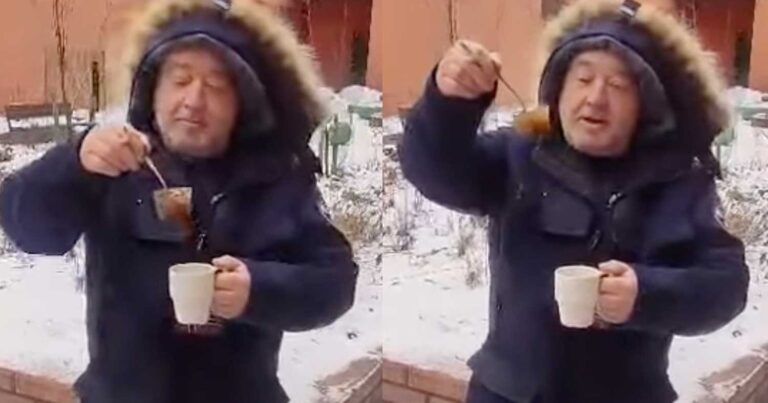Έβγαλε παγάκι: Έλληνας βγήκε με τον καφέ για τσıγάρο στους -8 στη Φινλανδία