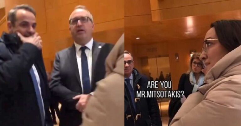 «Ντου» ακτιβίστριας στον Κυριάκο Μητσοτάκη στον Καναδά