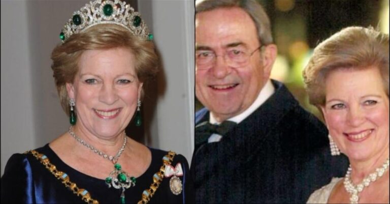 Θα είναι πάντα η Βασίλισσά μας: Η Άννα Μαρία εμφανίστηκε με βασιλικό μπλε σύνολο και το κολιέ που δεν αποχωρίζεται