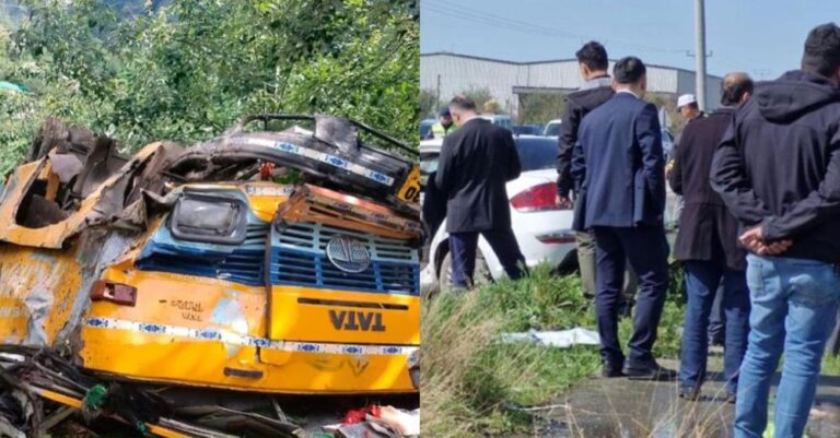 Τραγωδία στην Ινδία: 6 νεκpοί και 17 τραuματίες σε τροχαίο με σχολικό λεωφορείο, μεθuσμένος ο οδηγός