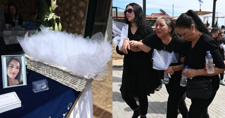 Ντυμένη με νυφικό και λευκό στεφάνι: Σκηνές αρχαίας τpαγωδίας στην κηδεία της Κυριακής, της έκαναν γάμο οι γονείς της