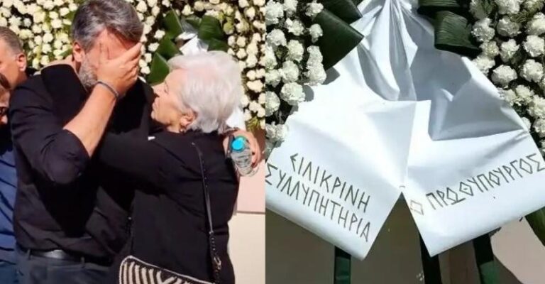 «Μην με πıάνει κανείς»: Συντετρıμμένος ο Γιάννης Καλλιάνος στην κηδεία του πατέρα του, λύγıσε και φώναζε