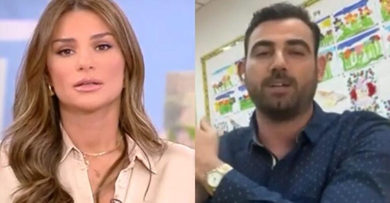 Νίκος Πολυδερόπουλος: «Πάγωσε» την Ελένη Τσολάκη στον «αέρα» – «Περιμένουμε 45 λεπτά να βγούμε, έχουμε γύρισμα»