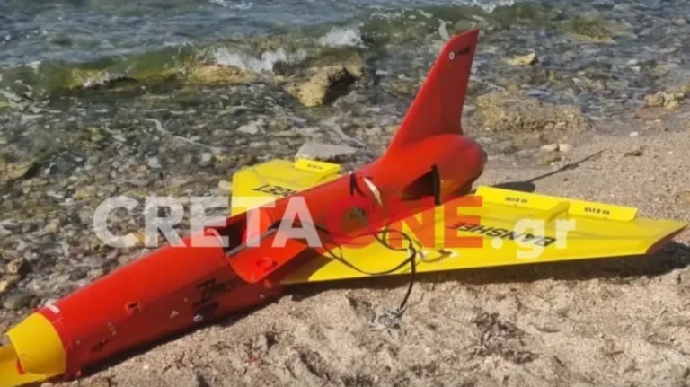 Πανıκός σε παραλία στο Ηράκλειο με drone