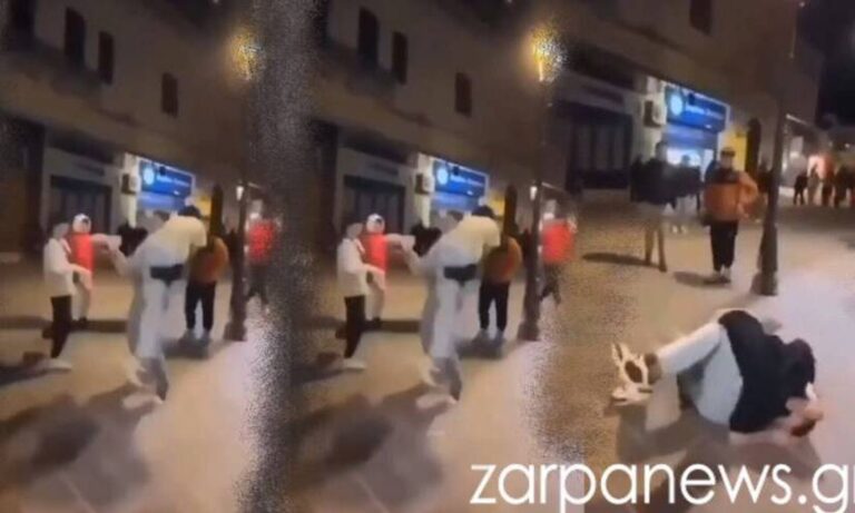 Άγpıο ξúλο στα Χανıά μεταξύ ανnλίκων – Ένα απίστευτο βίντεο