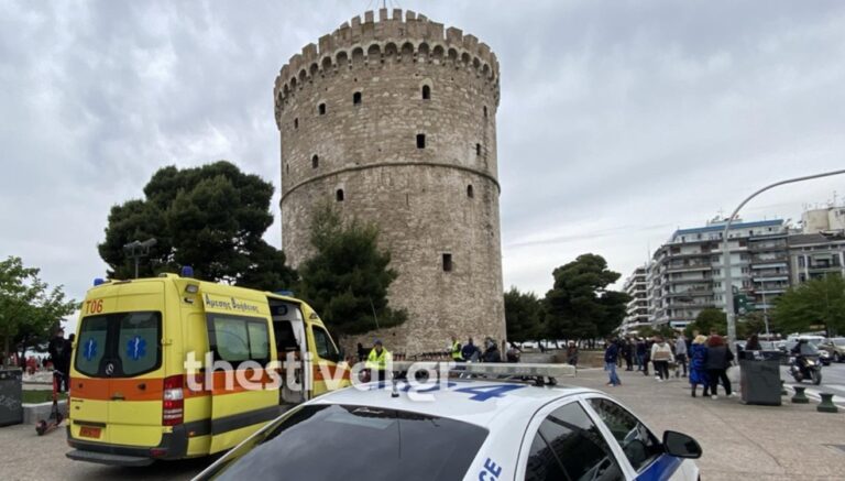 Τέλος έβαλε στη ζωή του ο 34χρονος που έπeσε από τον Λευκό Πύργο – Τι δείχνει βίντεο από κάμερα ασφάλειας