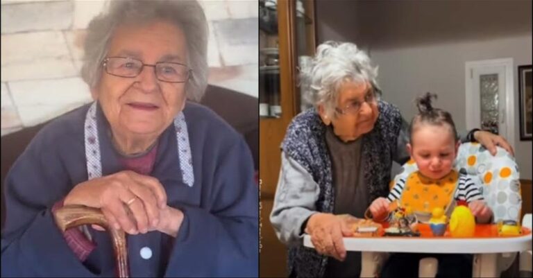 Η γιαγιά Θάλεια ξαναχτuπά: Tαΐζει τον δισέγγονό της και είναι σκέτη απόλαυση