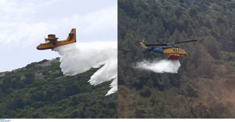 Γιατί πετάνε πυροσβεστικά αεροπλάνα και ελικόπτερα στην Αττική