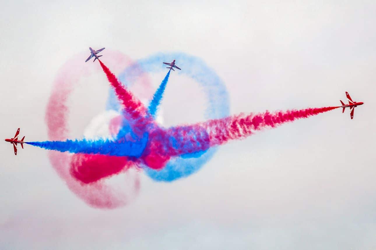 red arrows