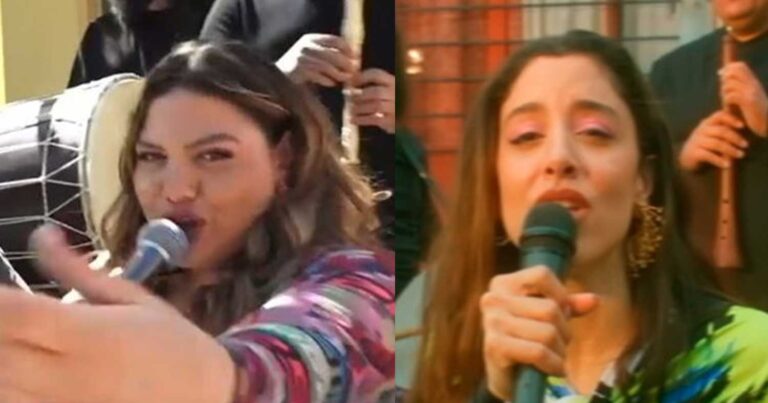 Δανάη Μπάρκα: Το επικό βίντεο ως Μαρίνα Σάττι να τραγουδάει το «Ζάρι»