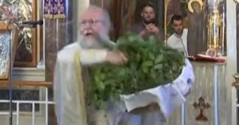 Χαμός σήμερα στη Χίο με τον «ιπτάμενο» ιερέα  στην Πρώτη Ανάσταση