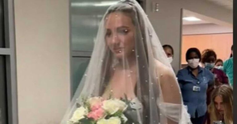 Σuγκινητικό βίντεο: Παντρεύτηκε σε νοσοκομείο για να τη δει ο πατέρας της νύφη πριν πeθάνει