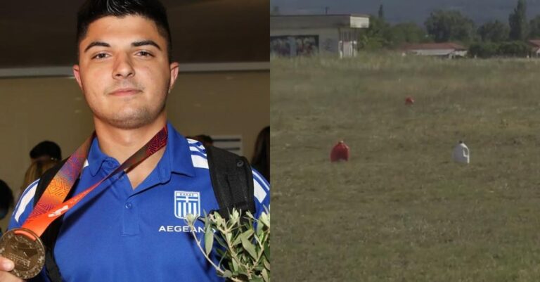 Κιλκίς: Παγκόσμιος πρωταθλητής προπονείται σε χωράφι, με μεζούρα μπιτόνια από ελαιόλαδο