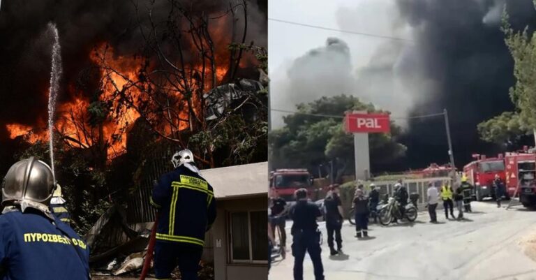 Μήνυμα 112: «Μην βγαίνετε από τα σπίτια σας»: Καίγεται το εργοστάσιο PAL στην Κηφισιά, εκκενώθηκαν οι γύρω εταιρίες