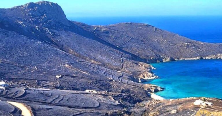 Σέριφος: Στάχτη εκατοντάδες στρέμματα από τη φωτιά που έφτασε μέχρι τη θάλασσα