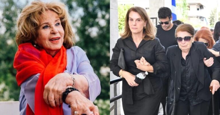 Θρήνος στην κηδεία της Δέσποινας Στυλιανοπούλου: Ξέσπασε με λυγμούς η ανιψιές της, συντετριμμένη η αδερφή της